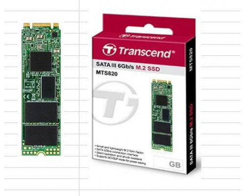 Твердотельный диск 480GB Transcend MTS820, 3D NAND, M.2, SATA III [R/W - 560/520 MB/s]